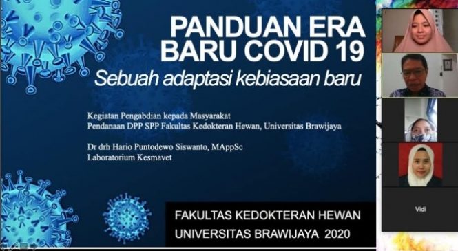 Edukasi Pola Hidup Bersih dan Sehat Guna Pencegahan Covid-19 Bagi Anggota Dharmawanita Fakultas Kedokteran Hewan Universitas Brawijaya